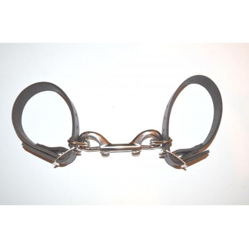 Brown Leather Handcuffs PERSONALISED