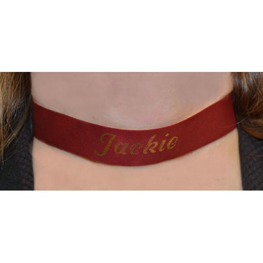 Ultrasoft Wine Red Collar. PERSONALISED