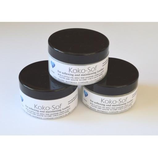 koko-Sof Leather Softener for BDSM items. 2 Tubs