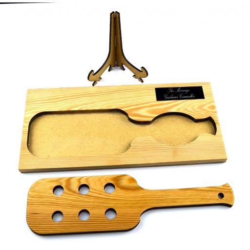 spanking paddle personalised plaque on stand 4.jpg