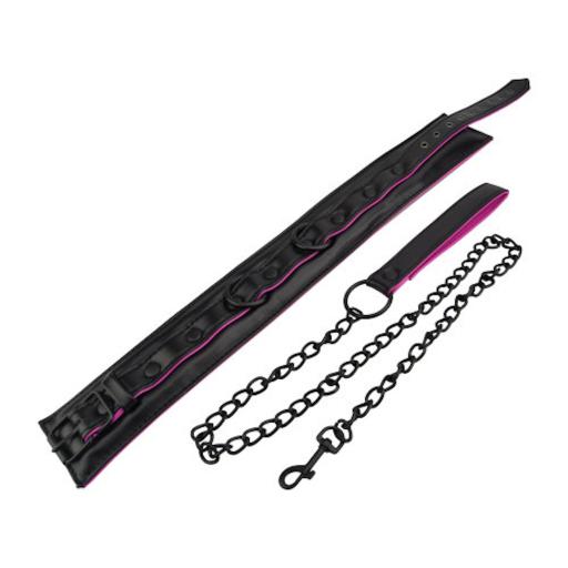 bound to please pink and black bondage collar and leash (3).jpg