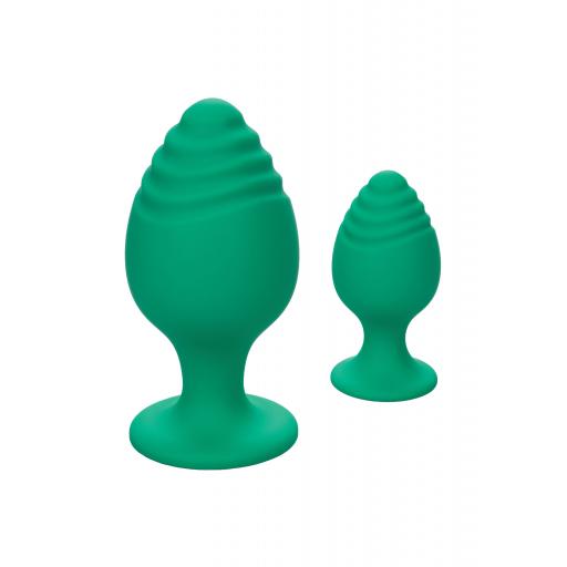 Cheeky - Pair of Butt Plugs. Green