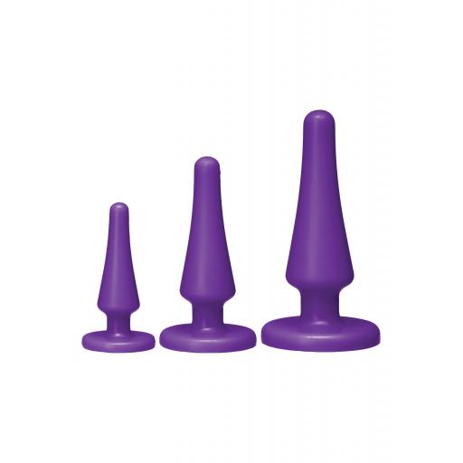 Anal Trainer Set of silicone Butt Plugs