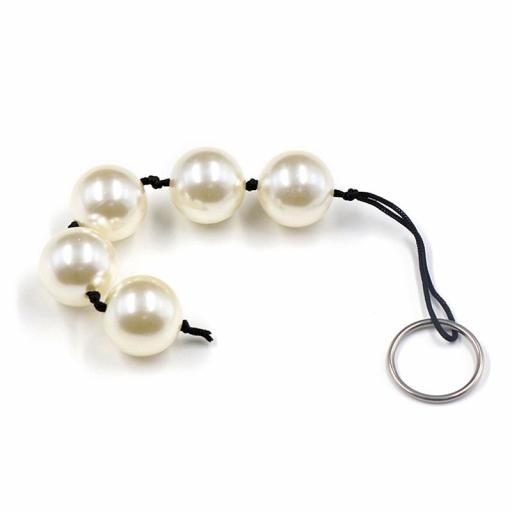 Super large faux pearl anal beads