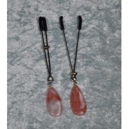 nipple clamps cherry quartz pendant front.jpg