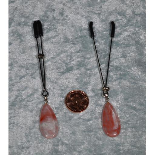 nipple clamps cherry quartz pendant 2 size.jpg