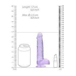 Real Rock Crystal Clear purple 6 Realistic Dildo With Balls (5).jpg