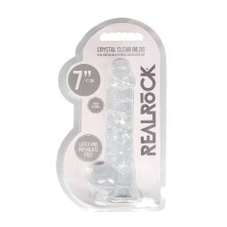 Real Rock Crystal Clear 7 inch Realistic Dildo With Balls (Transparent) (2).jpg