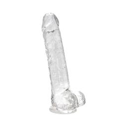 Loving Joy 8 Inch Dildo with Balls Clear (1).jpg