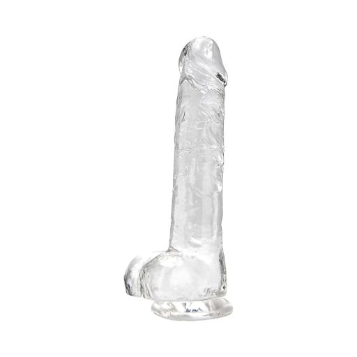 Loving Joy 8 Inch Dildo with Balls Clear (3).jpg