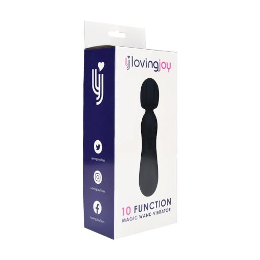 Loving Joy 10 Function Magic Wand Vibrator Black (8).jpg