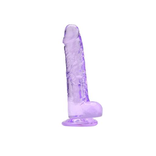 7 Inch Dildo with Balls Purple